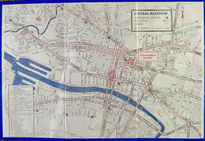 Map of Glasgow, 1970