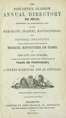 PO Dir 1841, Title Page