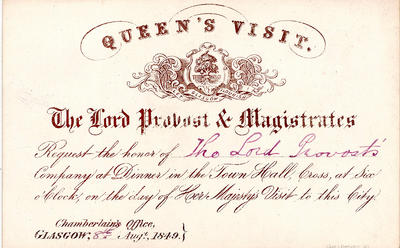 Queen's Visit 1849
