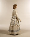 Embroidered dress c 1860s