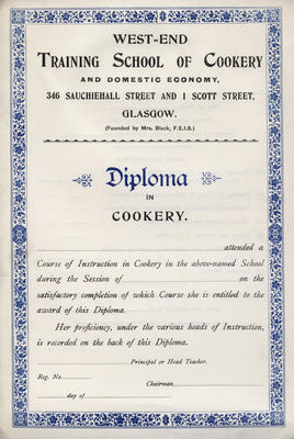 School of Cookery Diploma