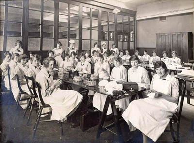 Sewing Students